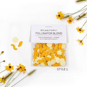 Die Cut Wildflower Seed Confetti - Yellow