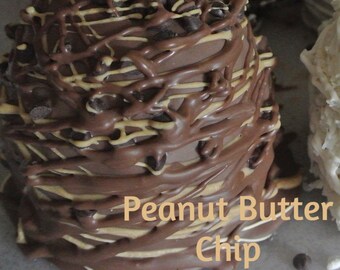 Caramel Apple Set of 2, Candy Apples, Peanut Butter Chip