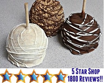 Caramel Apple, Set of 2, Candy Apples