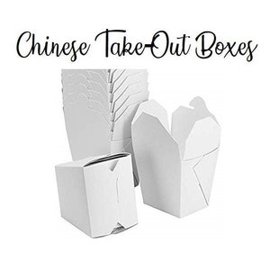 Chinese Take-Out Boxes, Fortune Cookie Box