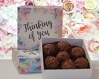 Thinking of You Chocolate Box, Chocolate Candy Box, Chocolate Gift