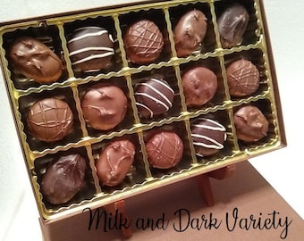 Boxed Chocolate Variety, Chocolate Sampler, Christmas Candy, Holiday Candy