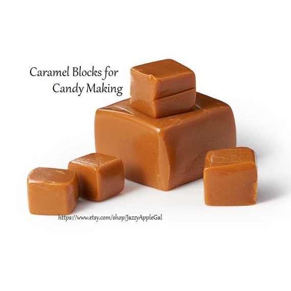 Caramel Blocks for Candy Making, Caramel Apples, Chocolate Caramel