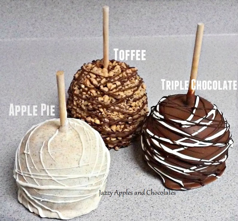 Gourmet Caramel Apple, Candy Apple, Granny Smith, Chocolate, Chocolate Apples, Wedding, Gift For, Pretzel image 2