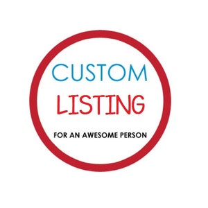 CUSTOM LISTING for ARON