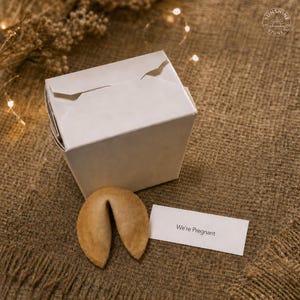 Pregnancy Announcement, Fortune Cookie, We're Pregnant