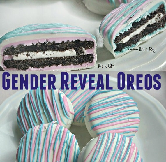 Gender Reveal Oreo Cookies. It's a Boy It's a Girl Etsy