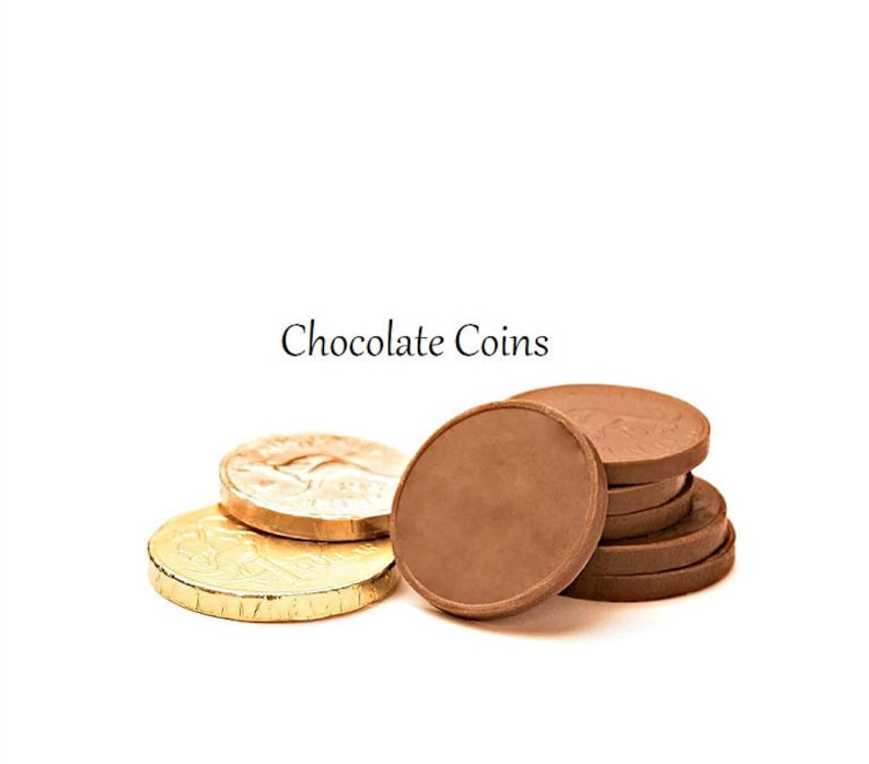 Chocolate Coins Gold Foil Chocolate Coins Christmas Etsy