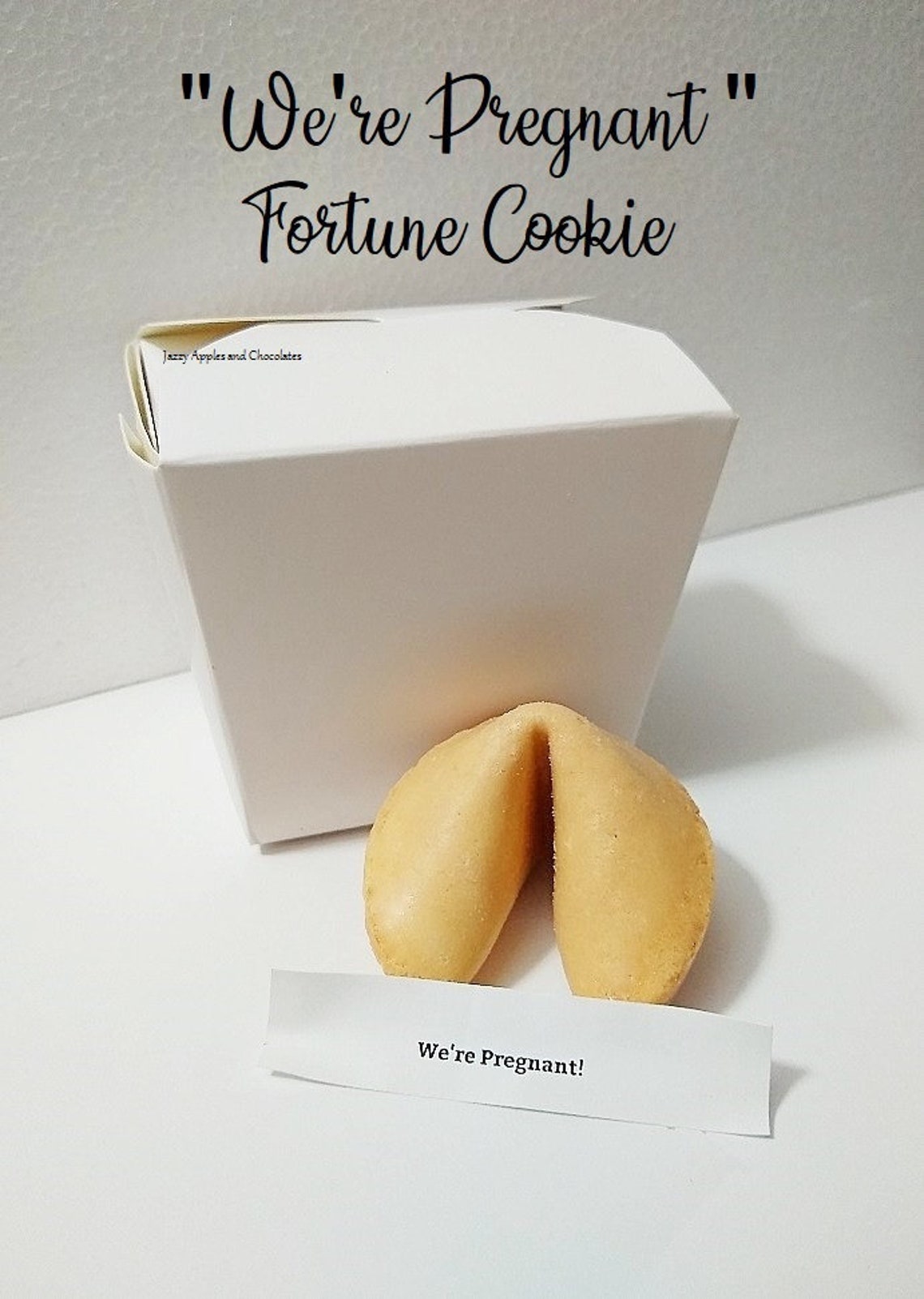 Pregnancy Announcement Fortune Cookie We're Pregnant Etsy