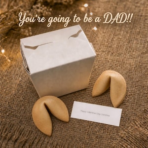 You're Going to be a Dad!!  Fortune Cookies, New Dad, Baby Announcement, Baby Reveal, Personalized Fortune Cookies