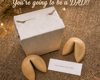 You're Going to be a Dad!!  Fortune Cookies, New Dad, Baby Announcement, Baby Reveal, Personalized Fortune Cookies