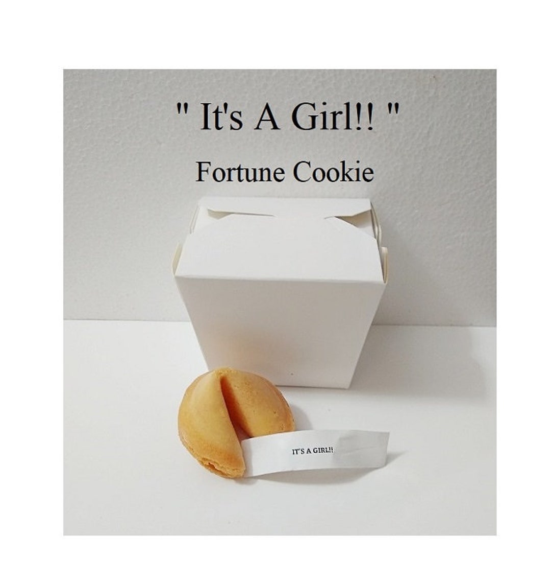 It's A Girl Fortune Cookie Baby Announcement Baby