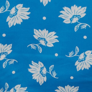 1.5 yd Maywood Studio fabric LUNA Blue and White FLORAL