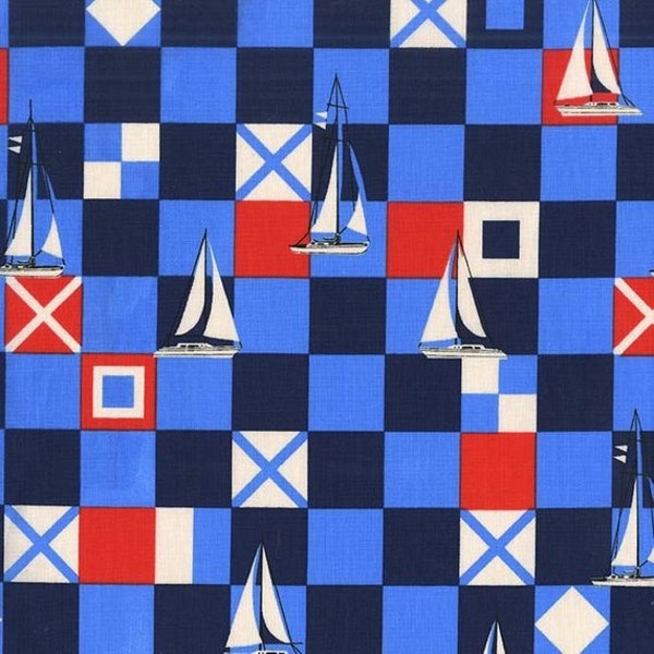 Nautical Flag Fabric Etsy