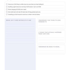 Printbare boodschappenlijst voor ADHD, complete boodschappenlijst, voorraadlijst, maaltijdplanner voor volwassenen met ADHD, PDF A4-formaat
