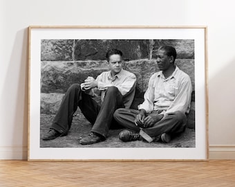 The Shawshank Redemption Poster, Fan Poster, Black and White Wall Art, Vintage Wall Art, Photograph Prints, Home Decor, Movie Poster Gift
