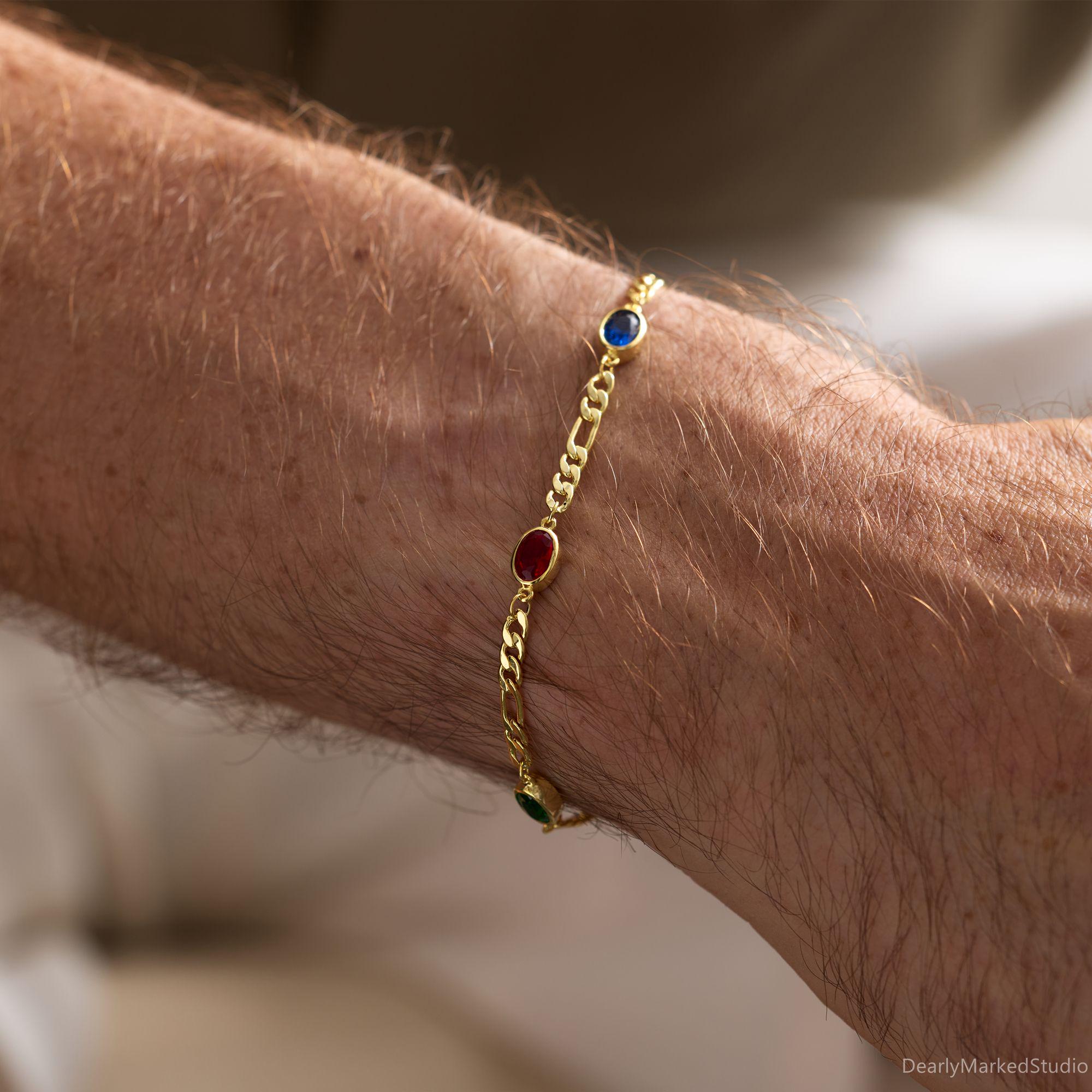 Blue Gold Bracelet - Etsy