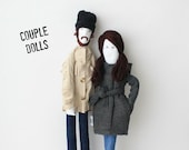 Poupées de couple personnalisées basées sur l’image, poupées en tissu de portrait, poupées de famille à partir de la photo, cadeau d’anniversaire de mariage unique pour les couples