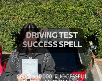 Driving Test Success Spell, License Exam Ritual, Confidence & Focus Intention, Road Test Success, Calm Driving Energy