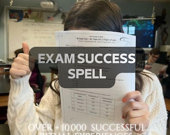 Exam Success Spell, Study Focus Ritual, Academic Confidence, Test Success Intention, Motivation & Concentration Energy