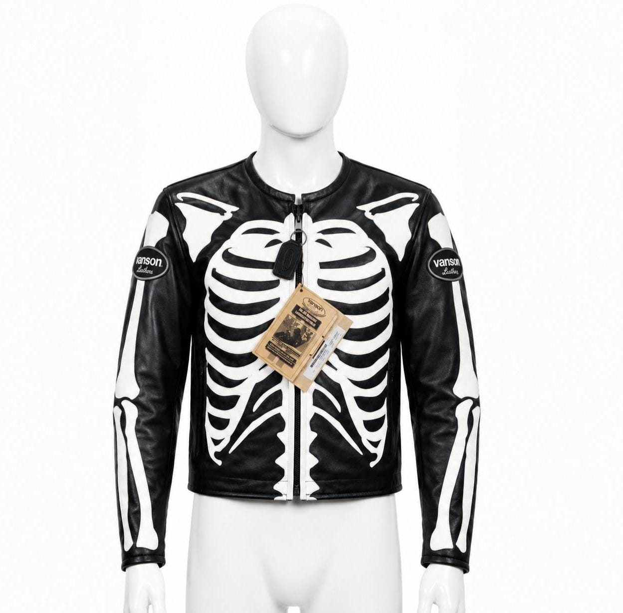 Vanson Skeleton Leather Jacket - Etsy