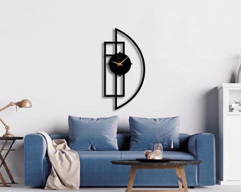 Halbkreisförmige Uhr