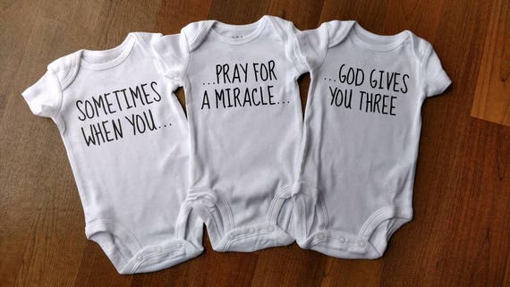 triplet onesies