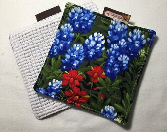 JAR GRIPPER or COASTER Bluebonnet Blue; Purchase one or Set of 3