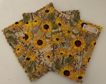 JAR GRIPPER or COASTER Sunflowers; Purchase one or set of 3
