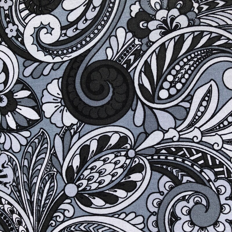 Black paisley