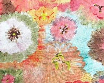 Free Spirit Fabrics by Denise Burkett - Exotic Garden Palace - Henna Hibiscus PWDB052.HENNA; 100% Cotton cut new off the bolt.