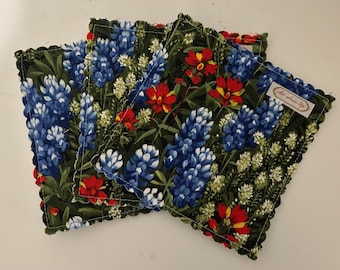 JAR GRIPPER or COASTER Bluebonnet Blue; Purchase one or Set of 3