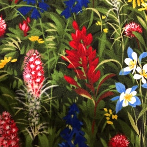 WildFlower Basics Favorites Bluebonnets and Indian Paintbrush Fabric By Sentimental Studios Best of Texas 32361 11 for Moda. image 4