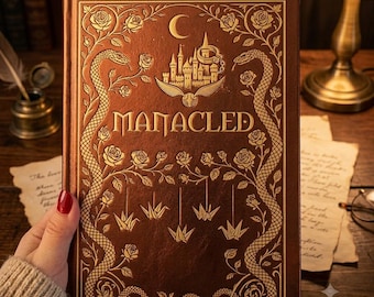 Manacled Illustrated Custom Hardcover Book – Collector’s Edition with Art Prints, Bookmark |
