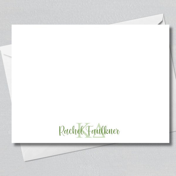 Kappa Delta Notecards - Kappa Delta Stationery - Personalized Sorority Gift - Sorority Sisters Gift - New Pledge Gift - Officially Licensed