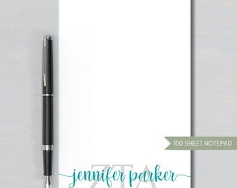 Zeta Tau Alpha Notepad - Personalized Zeta Note Pad - Officially Licensed Sorority Gift