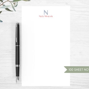 Personalized Notepad - Monogrammed Notepad - Personalized Writing Pad  - Gifts for Men - Mens Notepad - Gifts for Him - Gifts for Dad