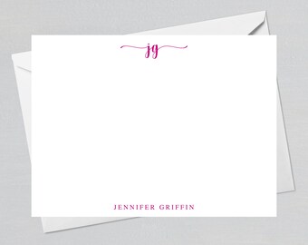 Black Lace Notecards Personalized Black Lace Notecards Personalized