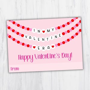 Swiftie Valentinstag Karte - Valentine Era Karte - Freundschaft Valentinstag - Klasse Valentinstag - Happy Valentine's Day - Instant Download