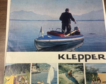Vintage Klepper Foldaway Aerius Flagship Folding Boat Double-Seater With Sailing Equipment Metal Frame Dacron Sails & Accessories advertisin