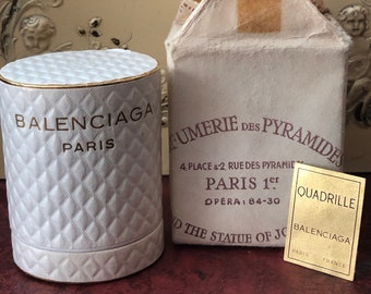 1955 Vintage QUADRILLE by BALENCIAGA Sealed Original Box still wrapped in store paper direct from PARIS Made in France