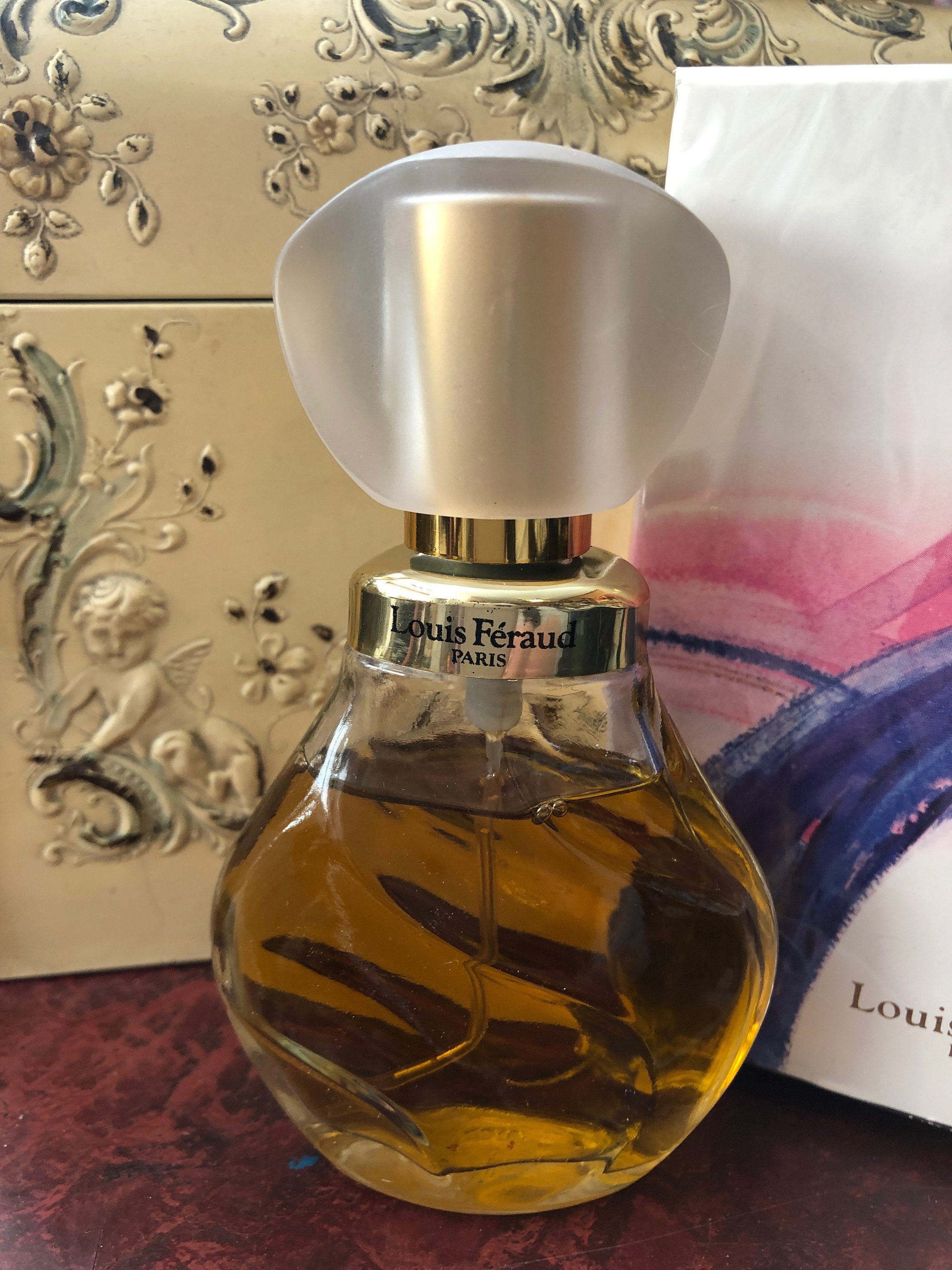 1980s Vintage LOUIS FERAUD Paris Eau De Cologne Spray Never 