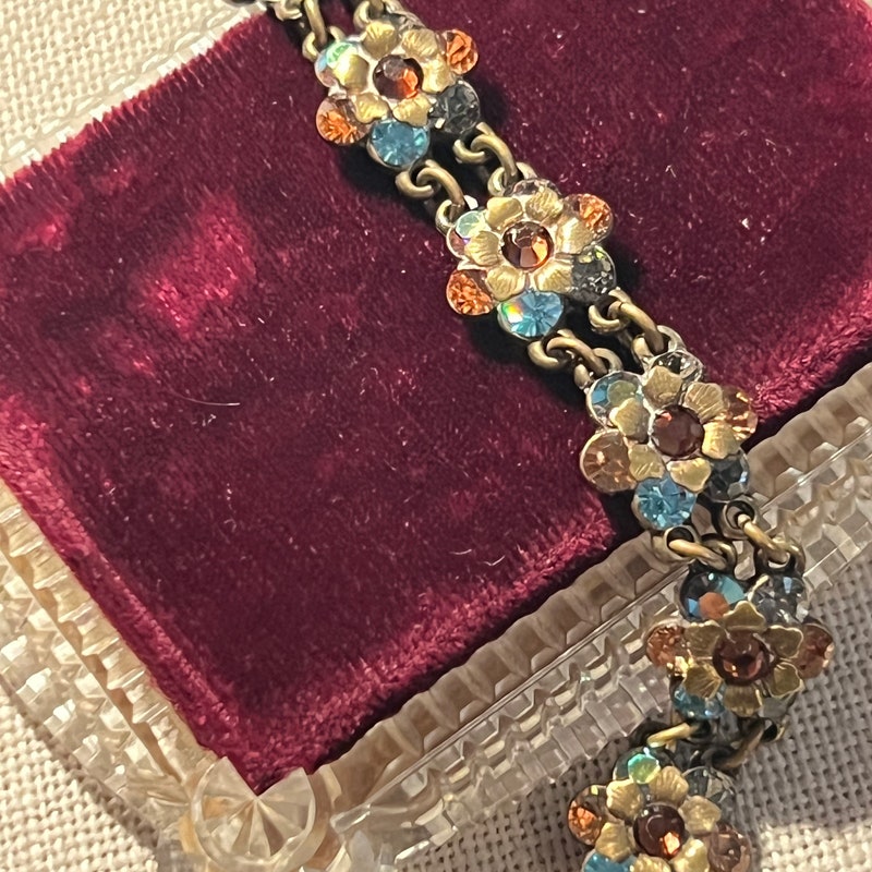 Bracelet De Créateur Michal Negrin - Neuf Avec étiquettes - Style Bohème & Romantique Doré