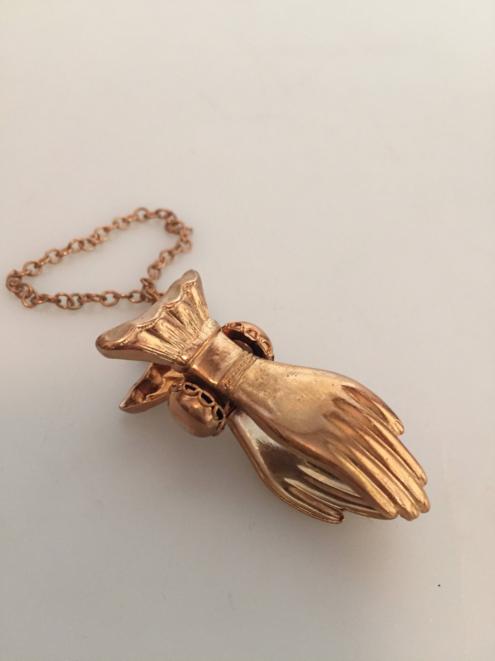 1950s Vintage GLOVE HOLDER 22K Gold Plated Handbag Accessory Etsy