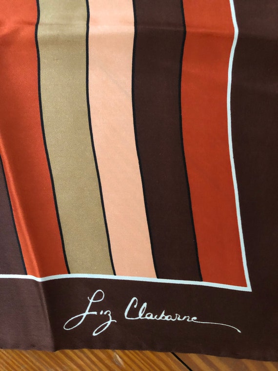 1980s Vintage LIZ CLAIBORNE Signature Scarf 100% S