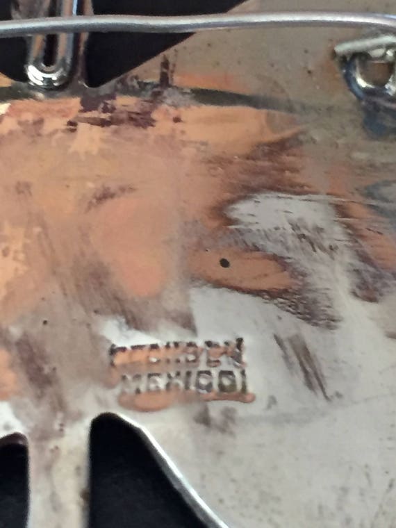 Vintage BUTTERFLY & STERLING Silver Brooch Sterli… - image 5