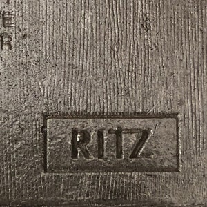 1975 Vintage CHARLES of the RITZ Art Deco Ritz LADY Brooch Black Enamel and Pewter Also a Pendant Promotional Item for Revenescence image 4
