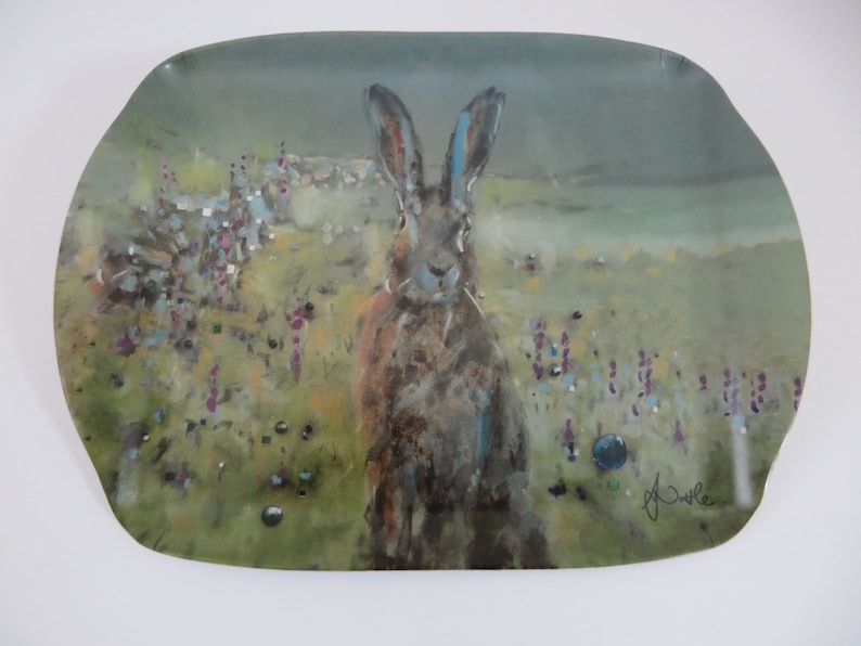 Jacqui Joseph Designs Sunrise Hare Serving Tray - Thumbnail 2
