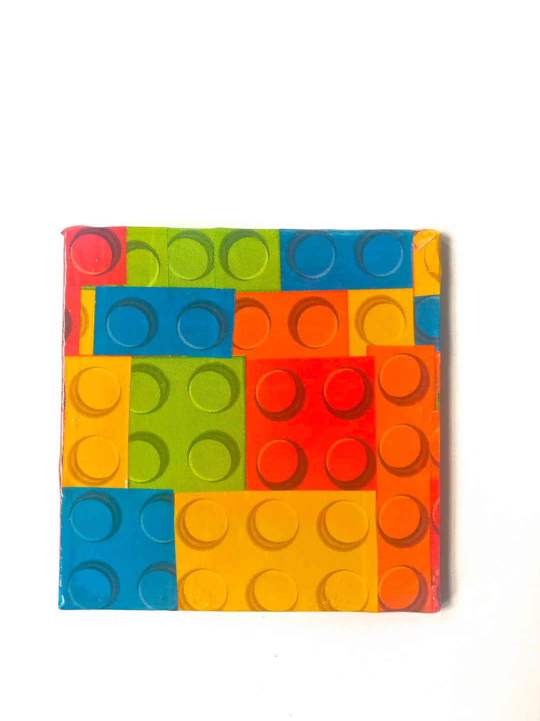 Lego Coaster Pattern Handcrafted Decoupage Lego Pair of Coasters - Etsy UK