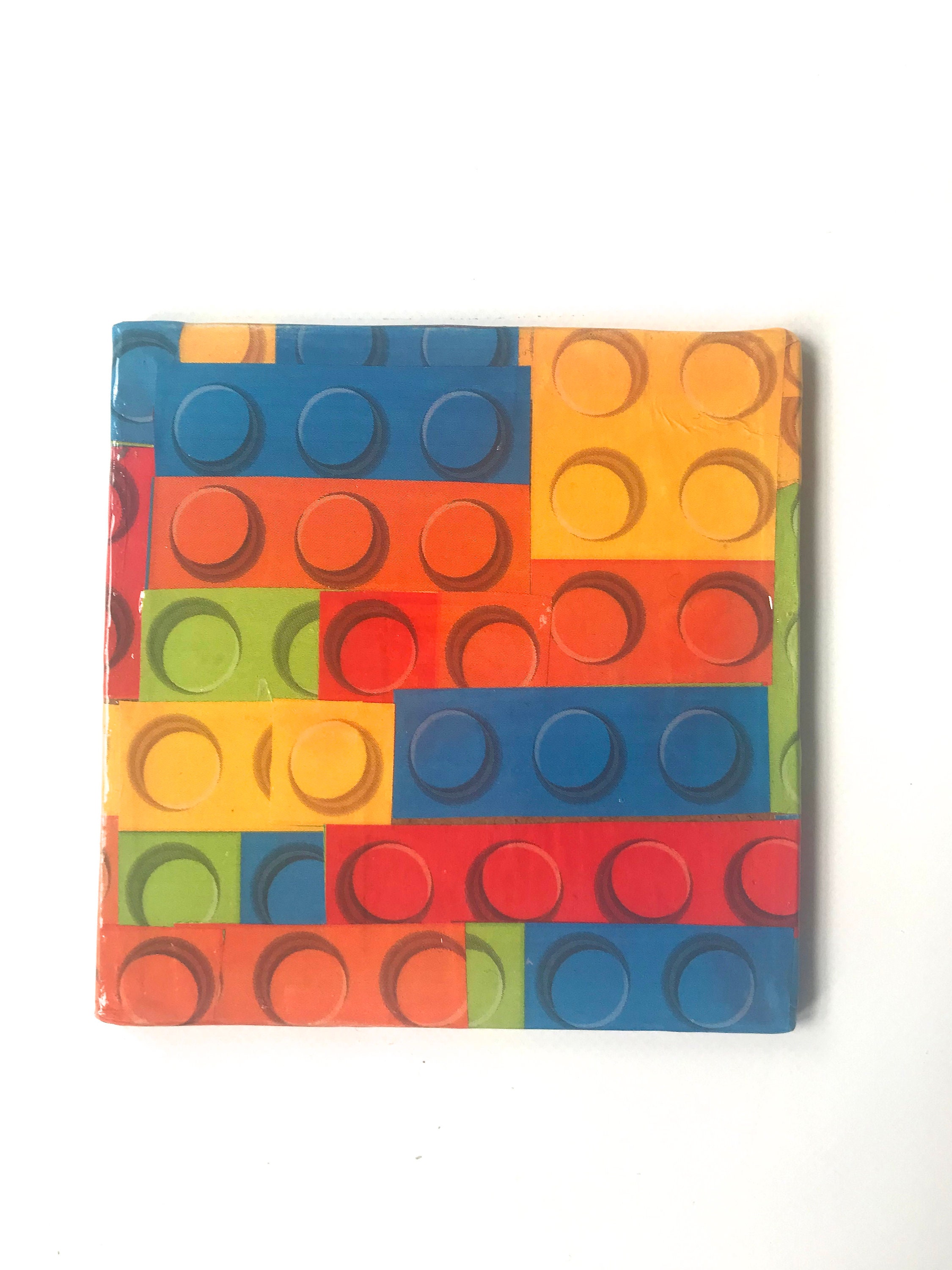 Lego Coaster Pattern Handcrafted Decoupage Lego Pair of Coasters - Etsy UK